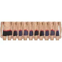 Dollar Bigboss Multicolored Cotton Regular Fit Printed Trunks (Pack of 10)-6