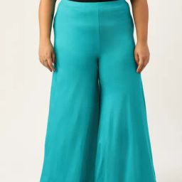 theRebelinme Turquoise High Rise Palazzos-picture-35