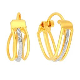 Malabar Gold and Diamonds 22k Gold Earrings for Women-image-72