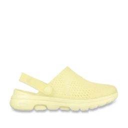 Skechers Women's GO WALK 5 - TRUE CATCH Yellow Sports Slip On Shoe-image-0