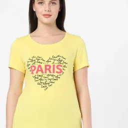 Vero Moda Yellow Printed T-Shirt-picture-17