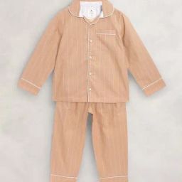 Cherry Crumble by Nitt Hyman Kids Brown Striped Full Sleeves Top Set-image-54