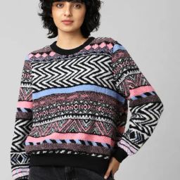 Only Multicolor Printed Sweatshirt-image-0