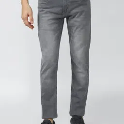 Peter England Jeans Grey Slim Fit Jeans-image-74