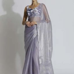 Jaipur Kurti Purple Plain Sarees-picture-2