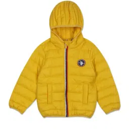 U.S. Polo Assn. Kids Yellow Quilted Full Sleeves Puffer Jacket-image-90