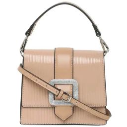 Aldo Beige Textured Medium Satchel Handbag-image-61