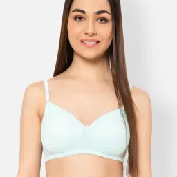 Clovia Sky Blue Full Coverage T-Shirt Bra-image-99