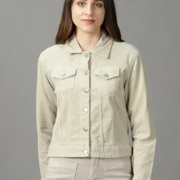 SHOWOFF Sea Green Denim Jacket-30