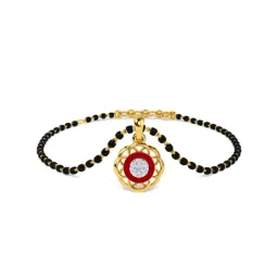 Kisna Diamond & Gold Jewellery Bara 14k Gold & Diamond Mangalsutra Bracelet for Women-image-6
