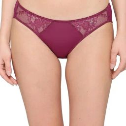 Wacoal Wine Polyamide Low Waist Solid Bikini Panty-image-26