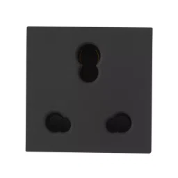 Legrand Socket with Shutter Allzy 6/16 Amp 2 Module Matt Black, 6812 22 (Pack of 10 Pcs) image 3
