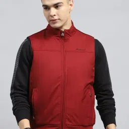 Monte Carlo Maroon Regular Fit Jacket-picture-9
