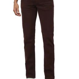 Simon Carter London Regular Brown Lightly Washed Mid Rise Jeans-image-16