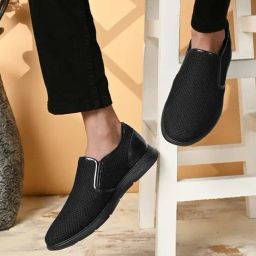 San Frissco Men's Black Casual Loafers-picture-37