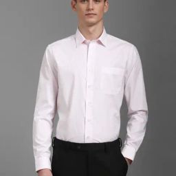 Louis Philippe Pink Cotton Slim Fit Printed Shirt-image-46