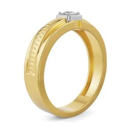 EMORI Yellow Gold Liam Diamond Ring for Men-image-0