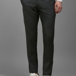 Louis Philippe Sport Men Checked Slim Fit Formal Trousers-picture-44