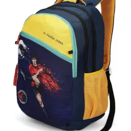 Nasher Miles Multicolor Football Strike Printed Backpack-image-49