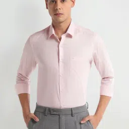 Arrow Pink Slim Fit Texture Shirt-picture-18