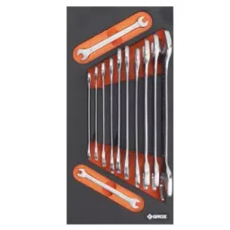 Groz 12 Pcs Double Open End Metric Spanner Set DOSS/SF/12/ST image 1