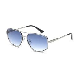 IDEE Blue Geometric UV Protection Unisex Sunglasses-image-30