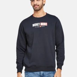 Octave Indigo Regular Fit Printed Sweatshirt-picture-41