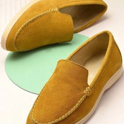 Carlo Romano Women's Yellow Casual Loafers-picture-38