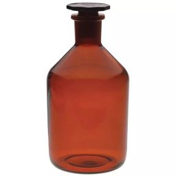 Almicro Narrow Mouth 500 ml Capacity Borosilicate Glass Reagent Bottle with Stopper-20