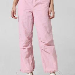 Only Pink Regular Fit Mid Rise Pants-21