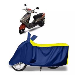 Auto Pearl Two Wheeler Cover for Okinawa Ridge Plus - Yellow, Blue-image-76