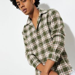 max Men Spread Collar Tartan Checked Cotton Casual Shirt-image-64