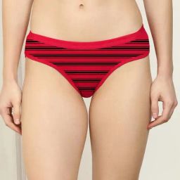 AROUSY Red Cotton Printed Bikini Panty-picture-33