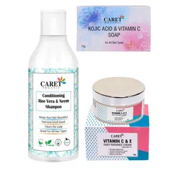 CARET ORGANIC Set of 3 Shampoo - 250 ml, Soap - 75 g & Radiance Cream - 50 g-44