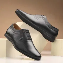 San Frissco Men's Black Oxford Shoes-picture-40