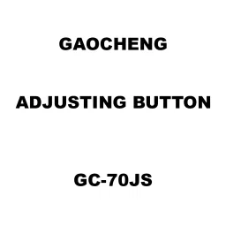 Gaocheng Adjusting Button Spare for Jig Saw Machine GC-70JS-picture-22