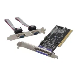 LOTA PCI Serial & Parallel Port Expansion Card with 2 x DB9 RS232 COM Ports + 1 x DB25 LPT1 Parallel Port, MST-1303-LT-11