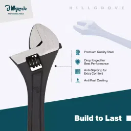 Hillgrove HGCM570M1 Hex Allen Key with 8  inch Adjustable Wrench And Combinational Plier Allen Key Set image 3