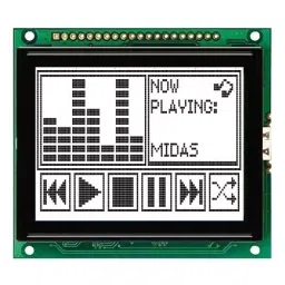 MIDAS DISPLAYS DISPLAY, LCD GRAPHIC, 128X64, FSTN, MC128064D6W-FPTLW-V2-13