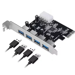 LOTA USB 3.0 PCIe Card 4-Port SuperSpeed 5 Gbps Data Transfer Rate for Desktop PC, MST-1469-LT image 4