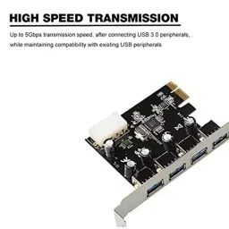 LOTA USB 3.0 PCIe Card 4-Port SuperSpeed 5 Gbps Data Transfer Rate for Desktop PC, MST-1469-LT image 5
