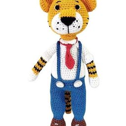 HAPPY THREADS | Rocky Tiger for Kids Gifting - Length 23 cm-24