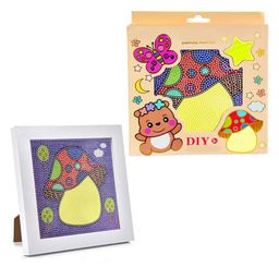 FunBlast Mushroom Theme 5D Diamond Painting Kit for Kids with Frame & Tools-image-81
