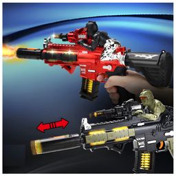 NEGOCIO Fire-breathing electric supercharged water gun powerful automatic water gun.- Pack of 1- Color May Vary-12