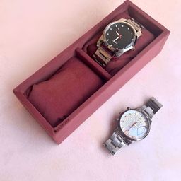 La Trove Pink Premium 2 Slot Watch Tray Wardrobe Drawer Organiser-43