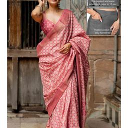 KALINI Coral Silk Blend Printed Sarees-picture-9