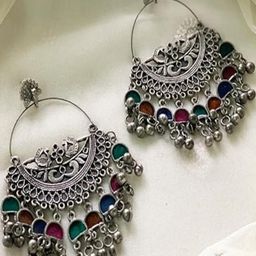 Ethnic Style Black Metal Earrings-image-10
