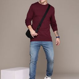 The Roadster Lifestyle Co. Acrylic Round Neck Pullover-image-47