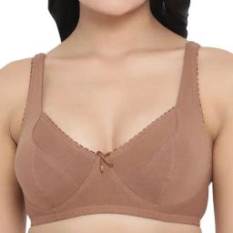 Clovia Brown Non Wired Non Padded Full Coverage Bra-image-14