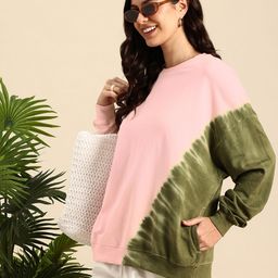 Mast & Harbour Tie & Dye Pure Cotton Sweatshirt-image-53